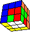 irregular cube in cube back - irregulärer Würfel im Würfel hinten