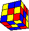 complex line around cube in cube with 2 small edge cycles back - komplexe WÜrfel im WÜrfel Linie mit zwei kleinen Kantenkreisen hinten